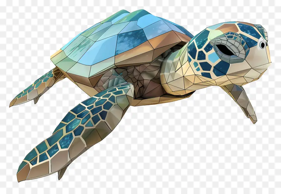 Tortuga De Mar，Render 3d PNG