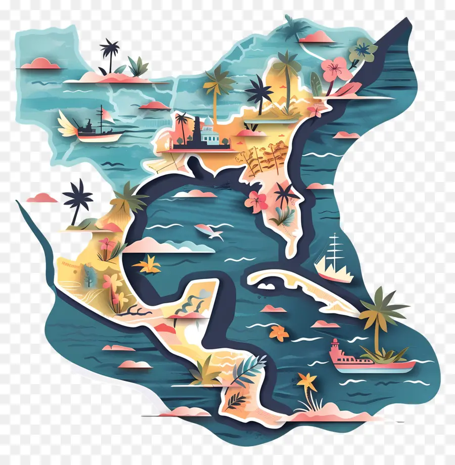 Bahamas，Mapa De La Ciudad PNG