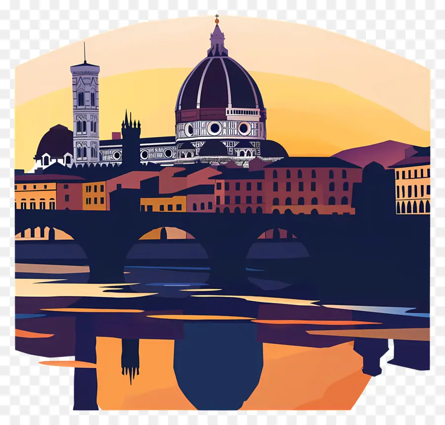 Italia Firenze，Skyline De Florence Italia PNG