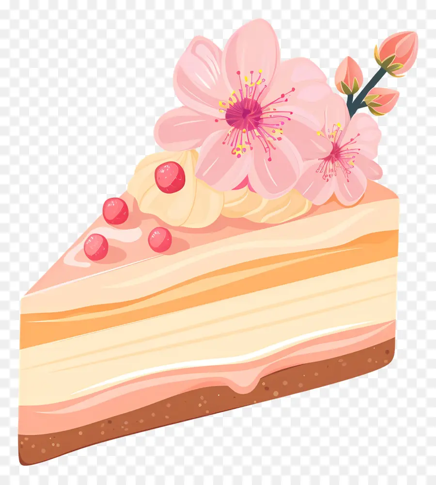 Tarta De Queso，Tarta De Queso Rosa PNG