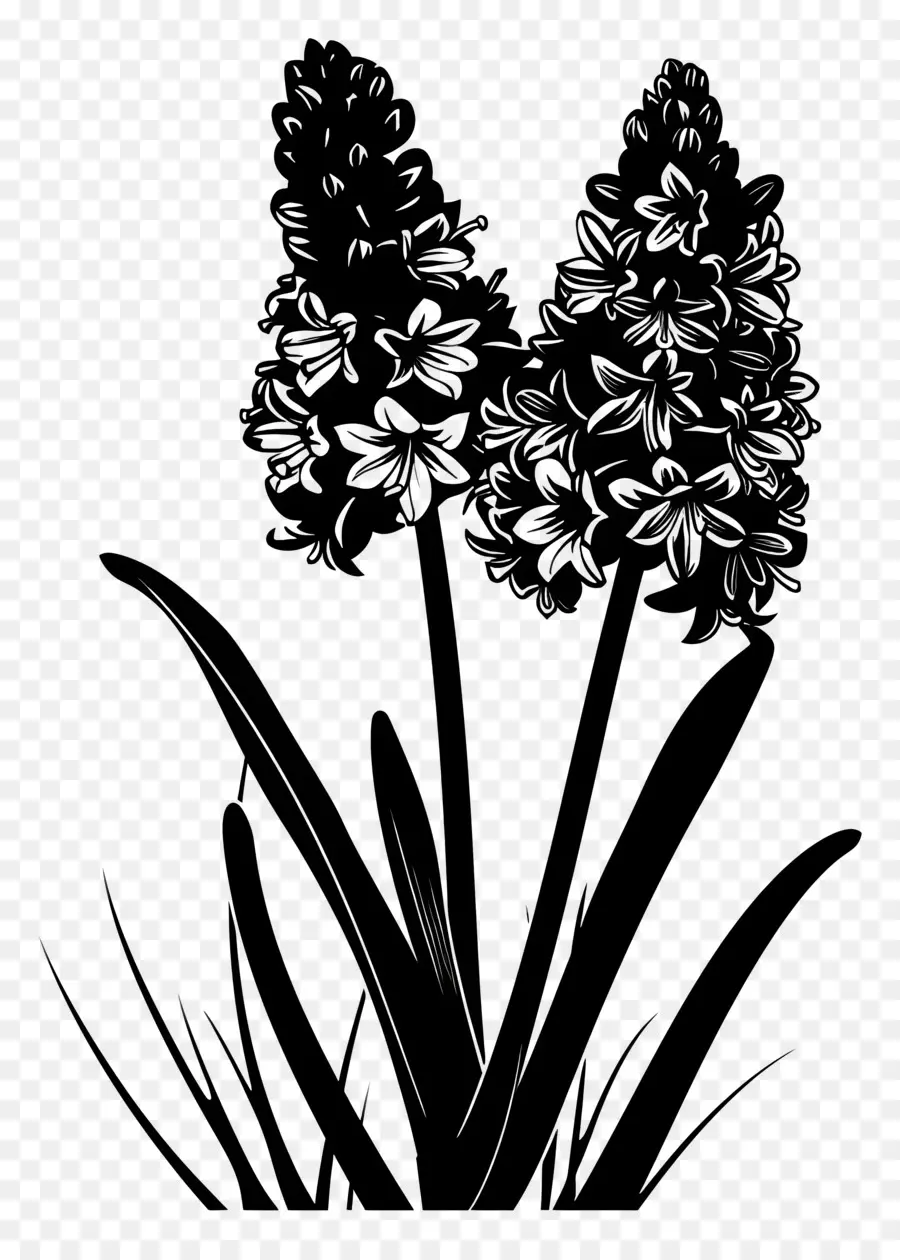 Las Flores De La Silueta，Flores Pequeñas PNG