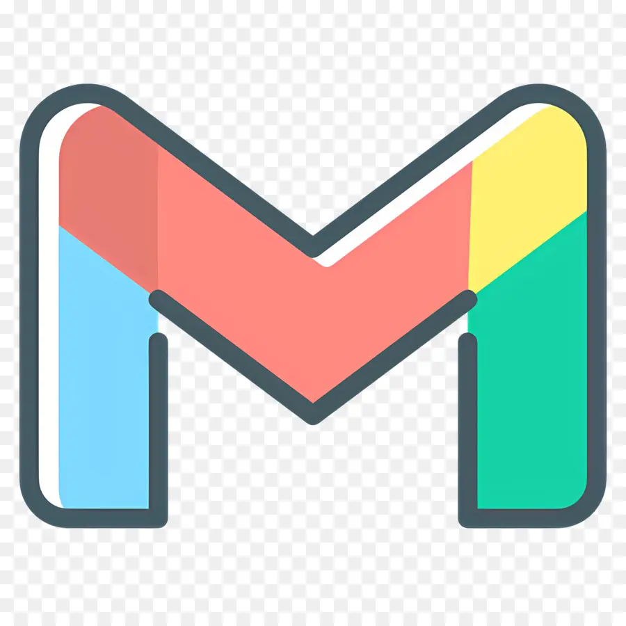 Icono De Gmail，Colorido M PNG