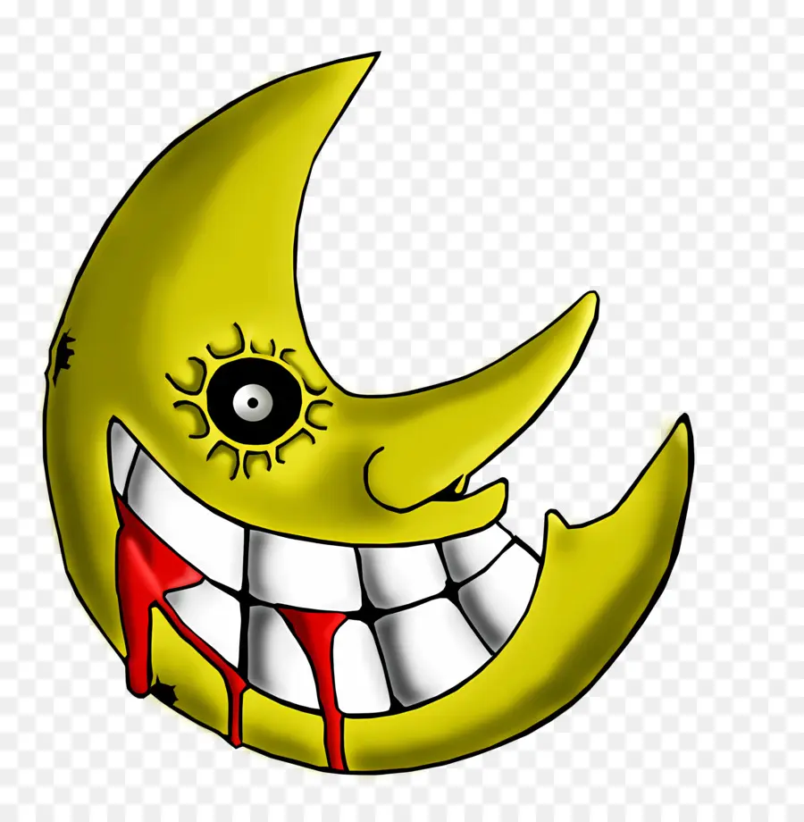 Logotipo Del Devorador De Almas，Luna Sonriente PNG