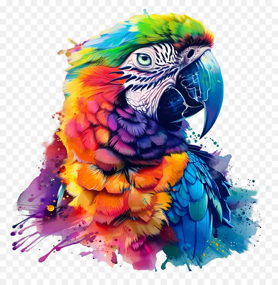 Aves，Loro Arcoiris PNG