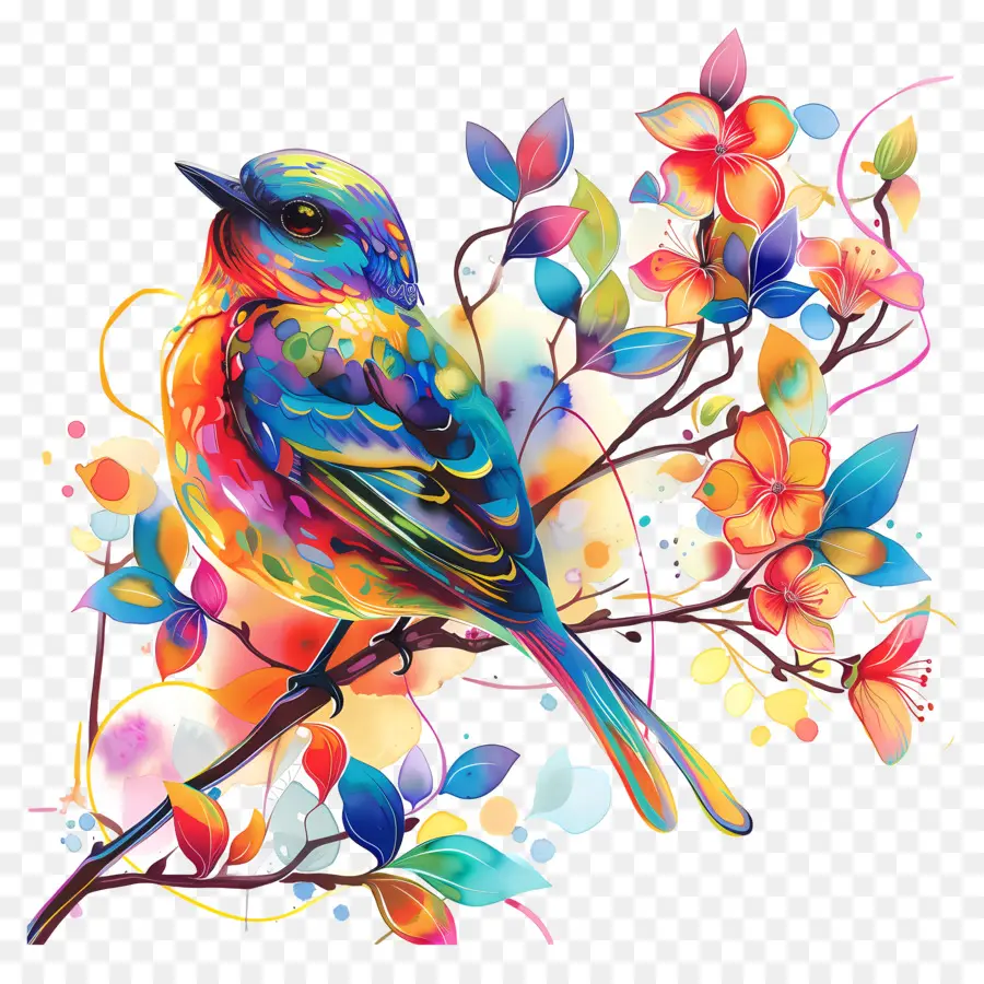 Pájaro，Pájaro Colorido PNG