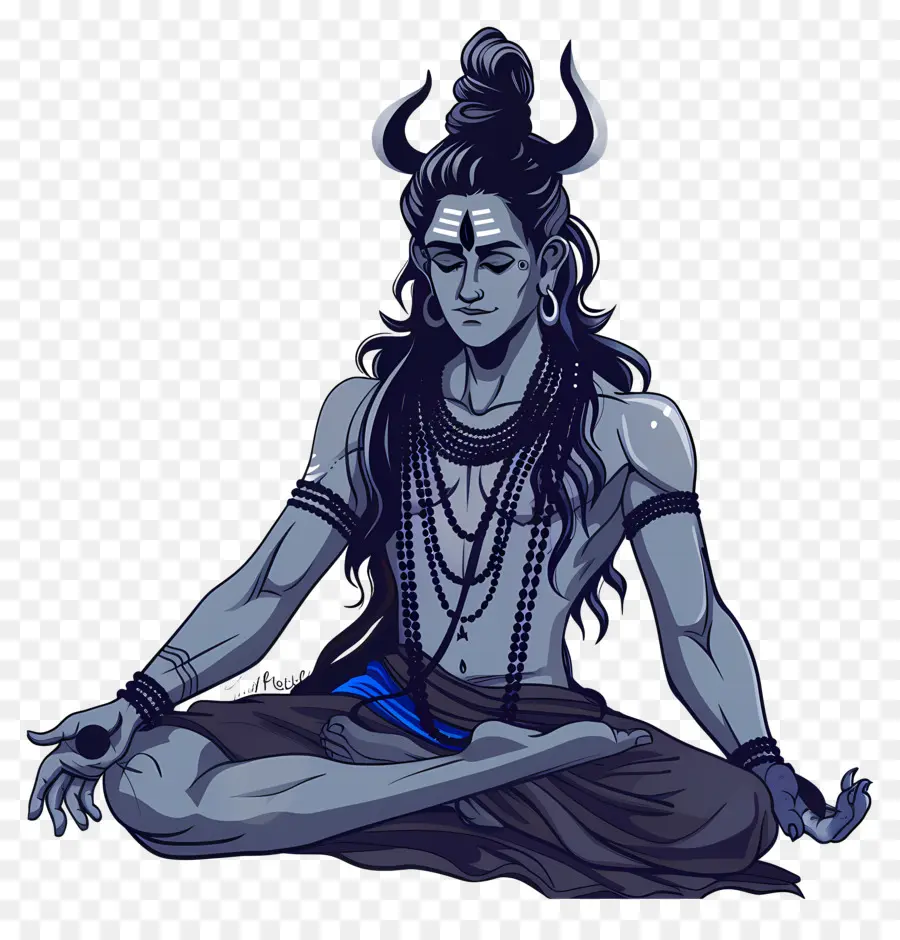 Shiva，Figura Meditando PNG