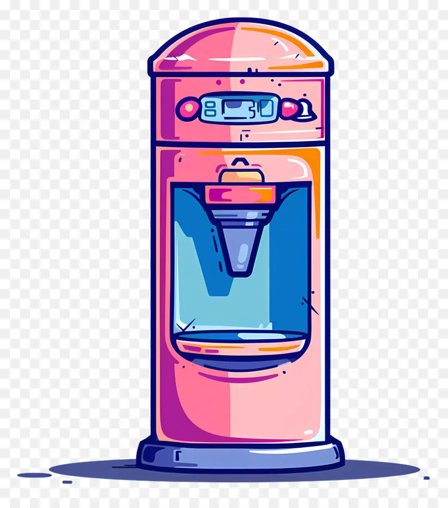 Enfriador De Agua，Refrigerador Vintage PNG