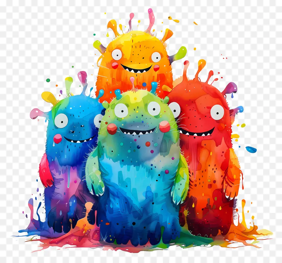 Lindo Monstruo，Monstruos Coloridos PNG