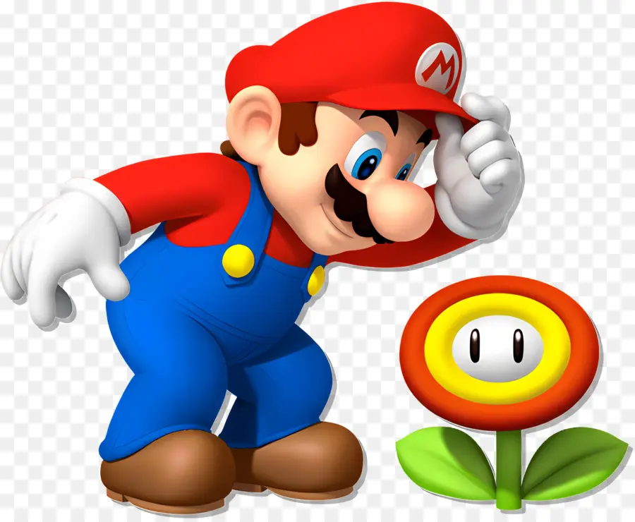 Súper Mario，Mario Con Flor De Fuego PNG