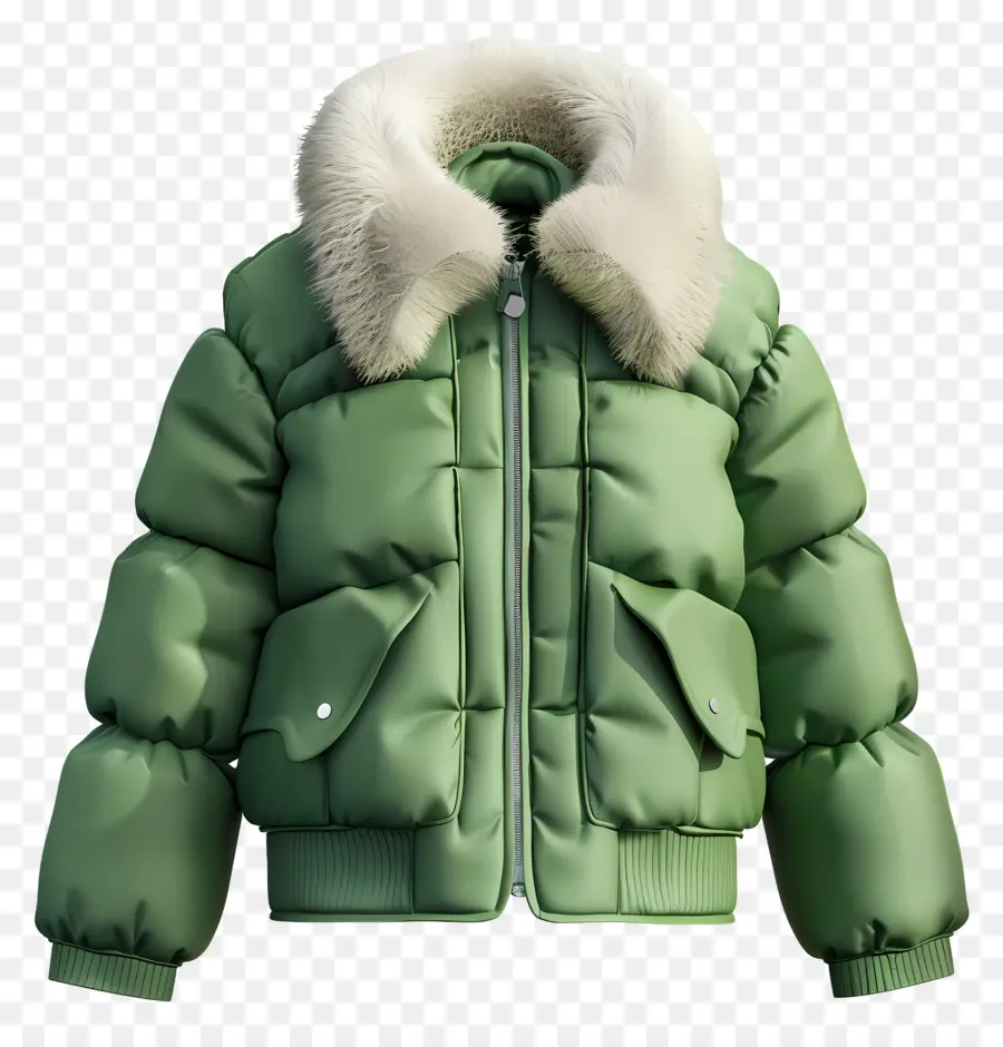 Chaqueta，Chaqueta Acolchada Verde PNG