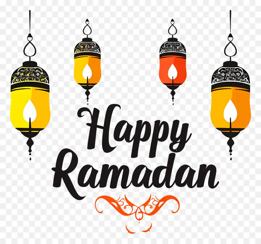 Feliz Ramadan，Linterna PNG