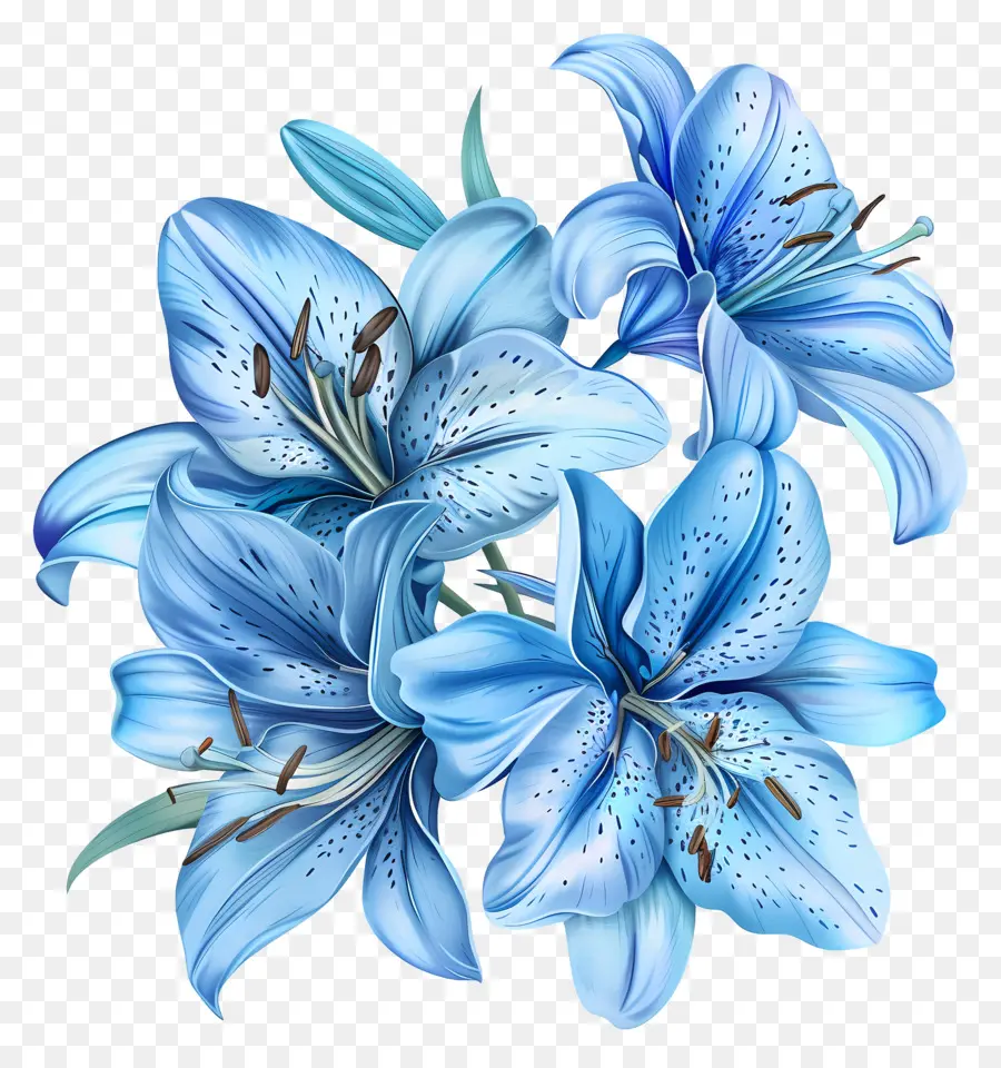 Lily，Azul Lirios PNG