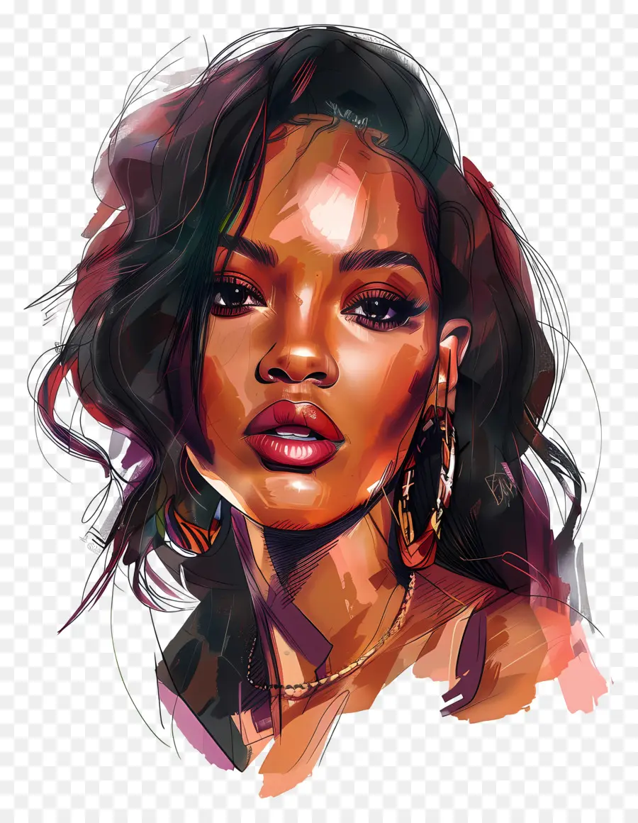 Robyn Rihanna Fenty，Arte Digital PNG