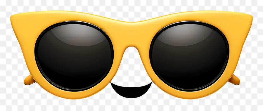 Emoji，Gafas Amarillas PNG