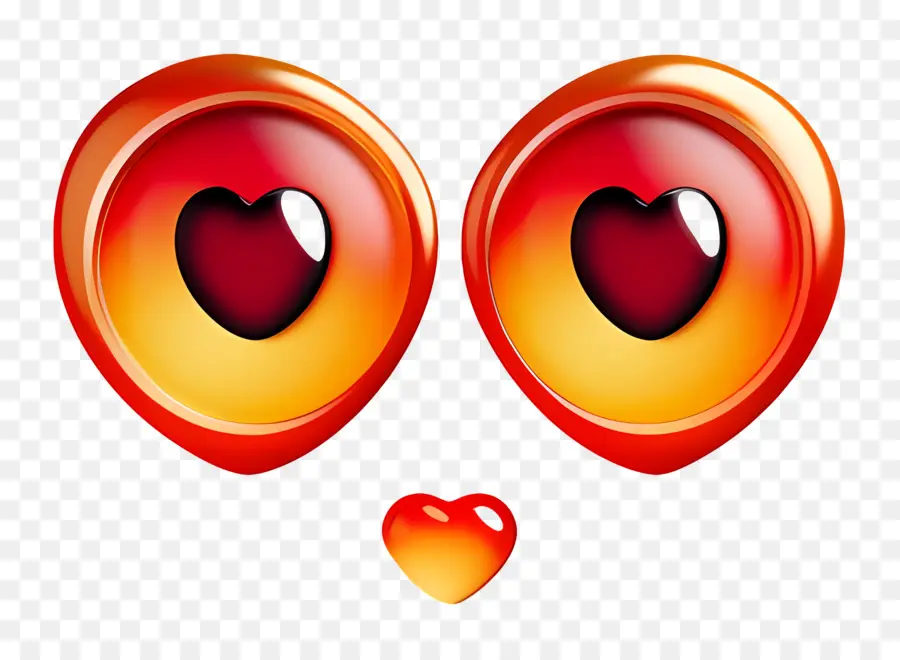 Emojis，Ojos De Corazon PNG