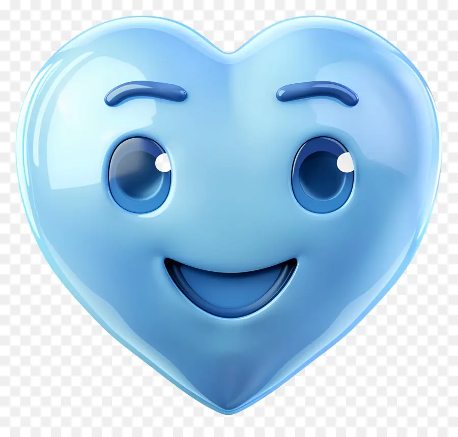 Emojis，Corazon Azul PNG