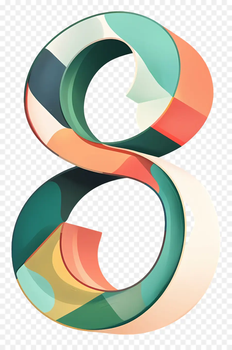 Número 8，Arte Moderno PNG