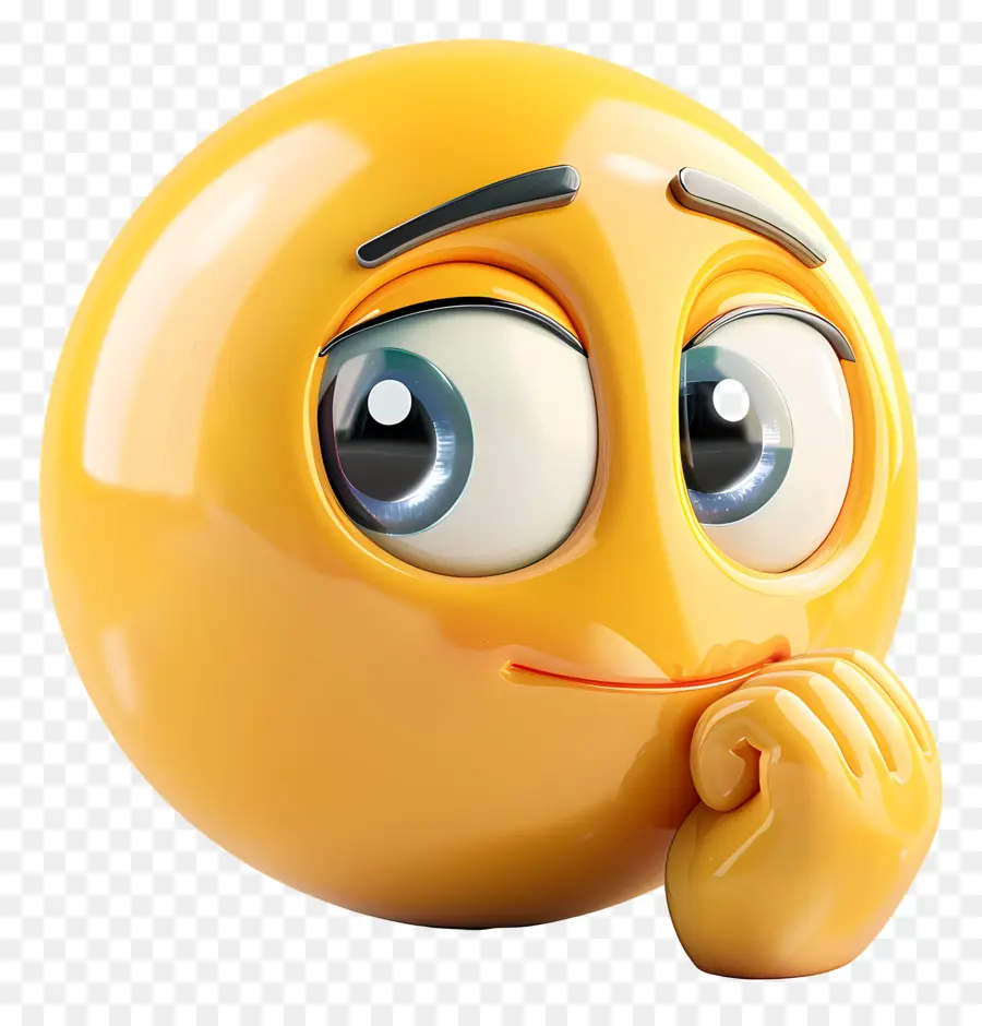 Emojis，Emoji Pensando PNG