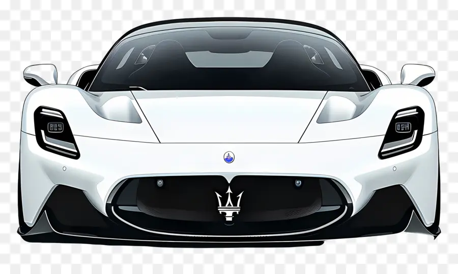 Maserati Mc20，Coche Blanco PNG