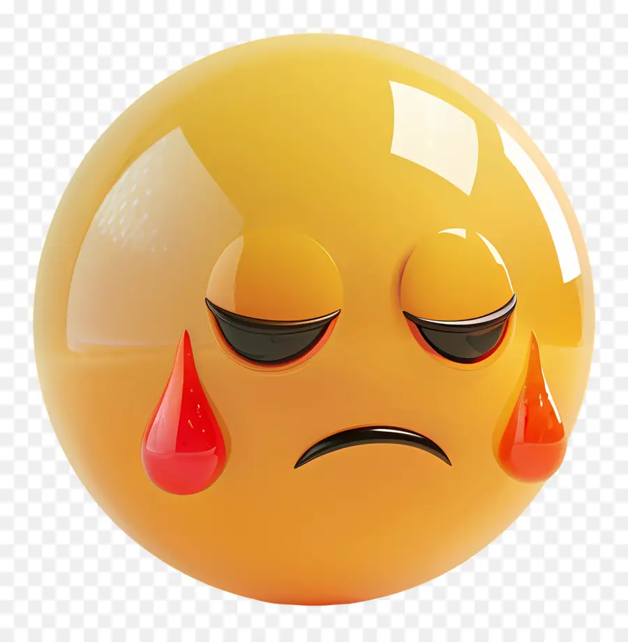 Emoji，Emoticono Triste PNG