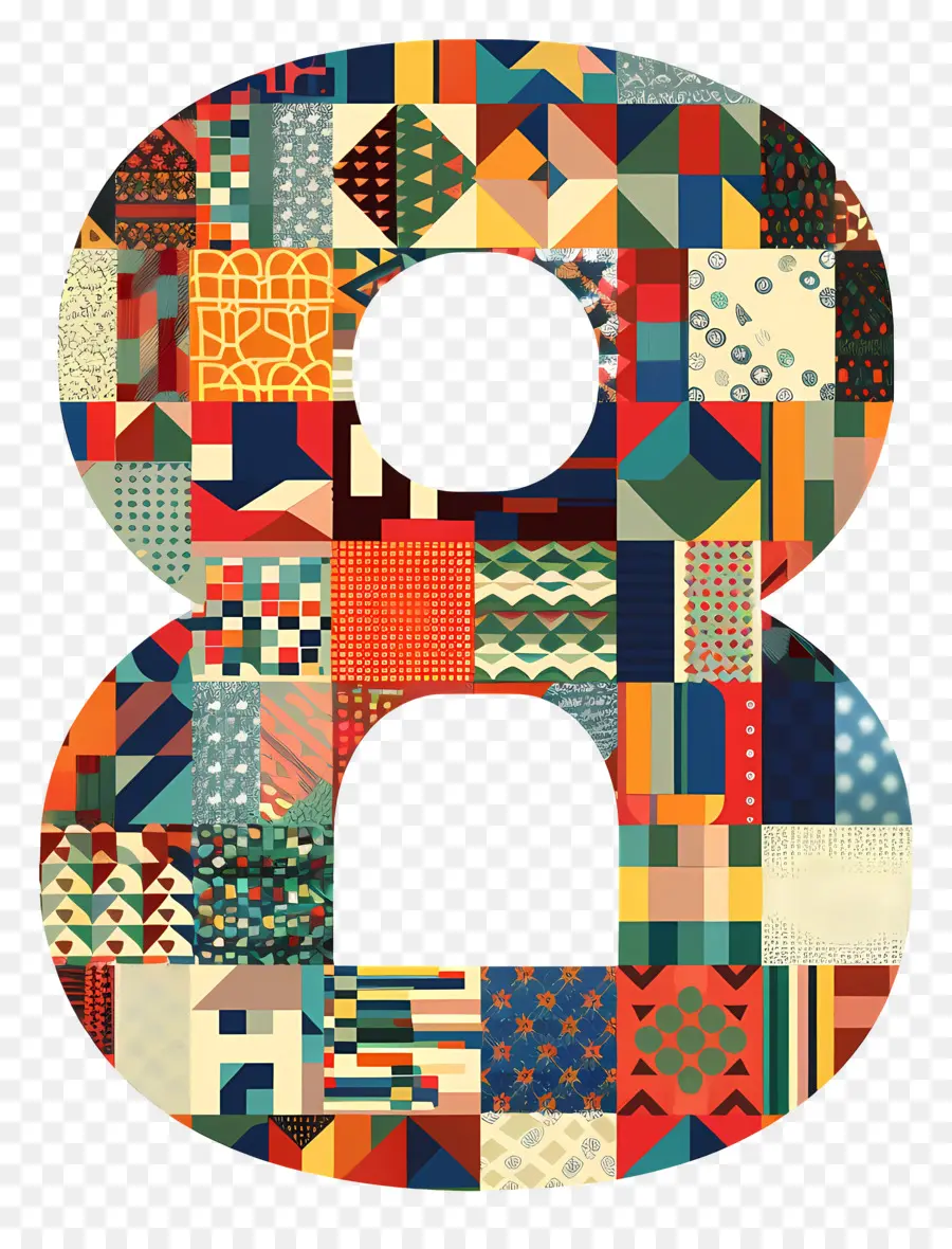 Número 8，El Arte Abstracto PNG