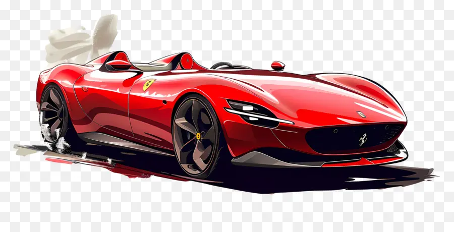 Ferrari Monza，Rojo Del Coche De Los Deportes PNG