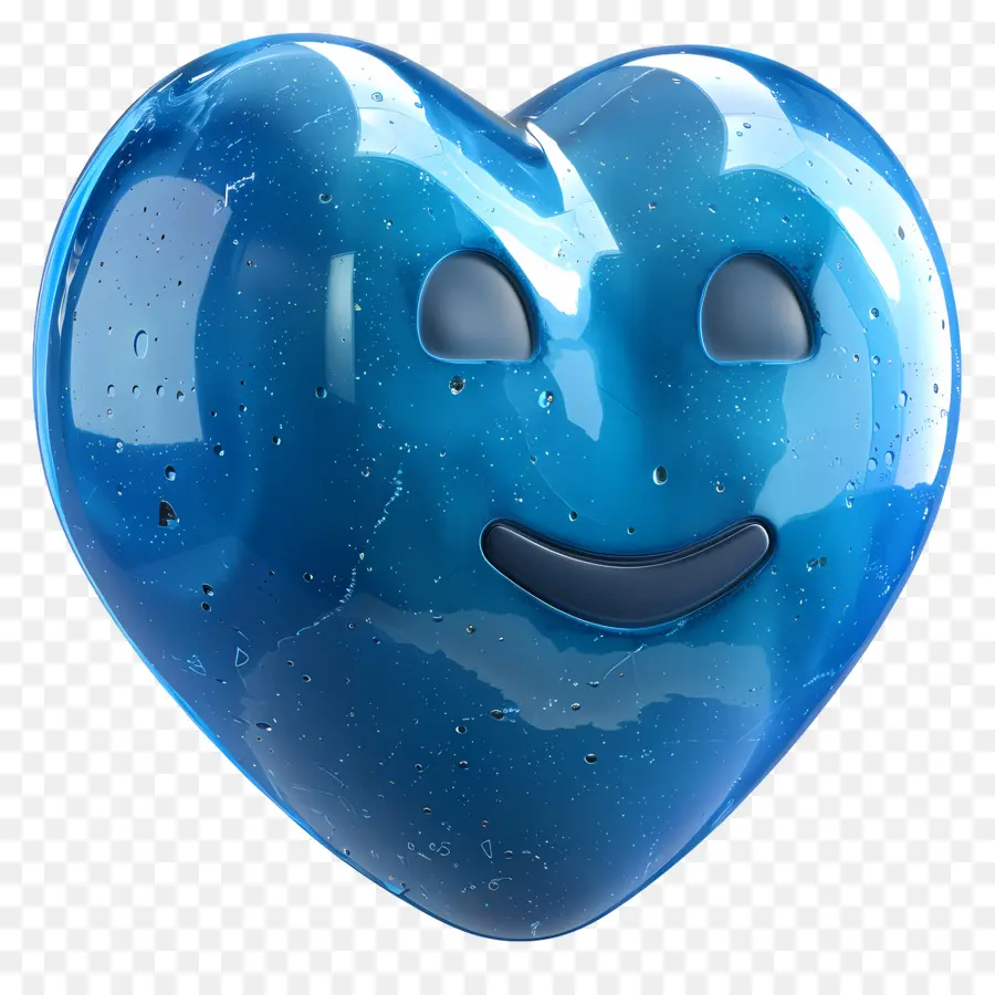 Emoji，Corazón Azul PNG