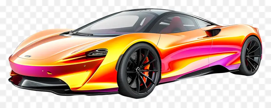 Mclaren Speedtail，Coche Deportivo Naranja PNG