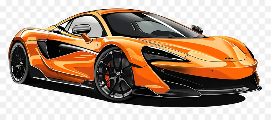 Artura De Mclare，Orange Coche PNG