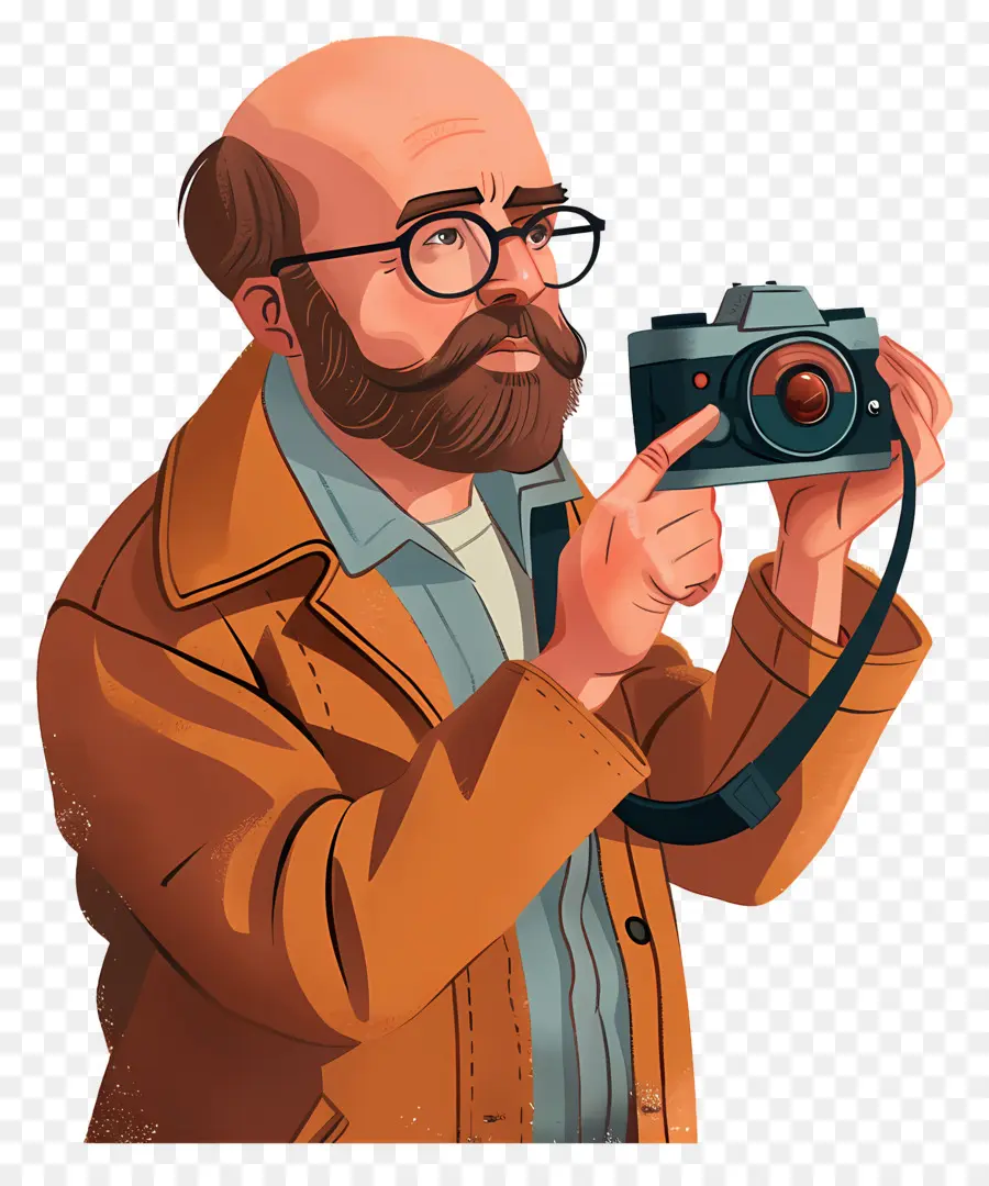 Tomando Fotos，Fotógrafo Anciano PNG