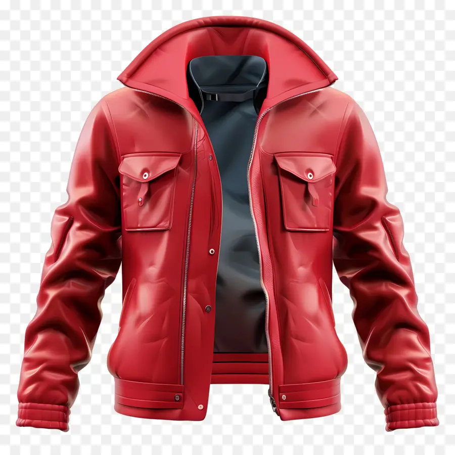 Chaqueta，Chaqueta De Cuero Rojo PNG