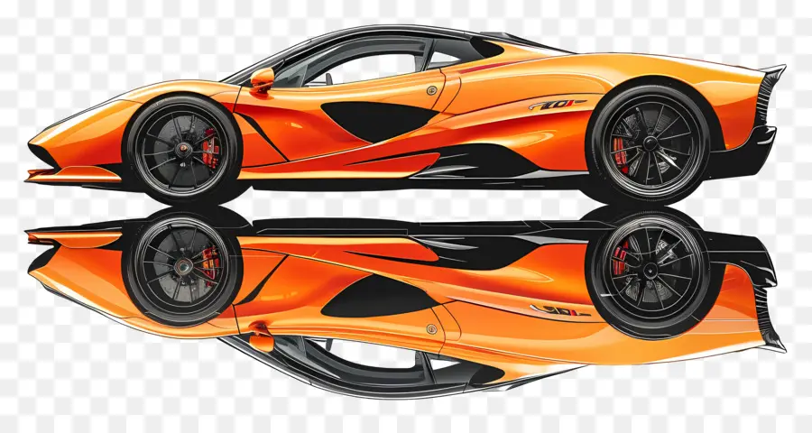 Gordon Murray T50，Orange Coche PNG