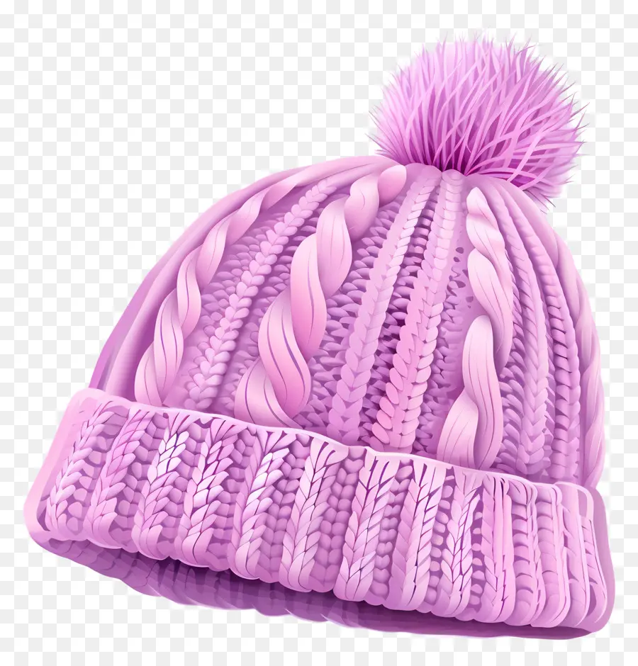 Tejer Cap，Sombrero De Punto Rosa PNG