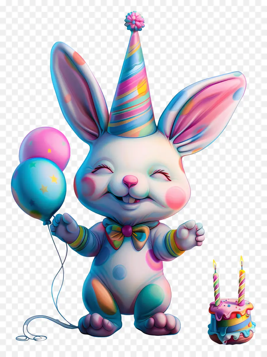 Deseo De Cumpleaños，Conejo De Dibujos Animados PNG