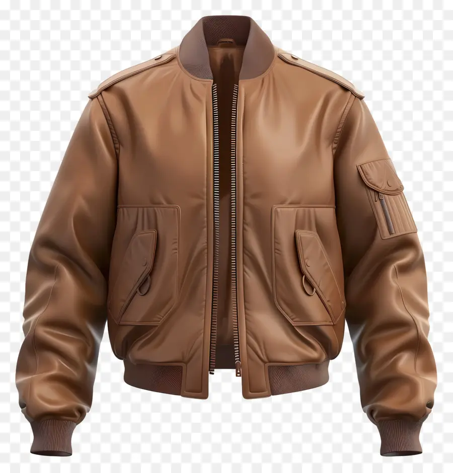 Chaqueta，Chaqueta De Cuero Marrón PNG