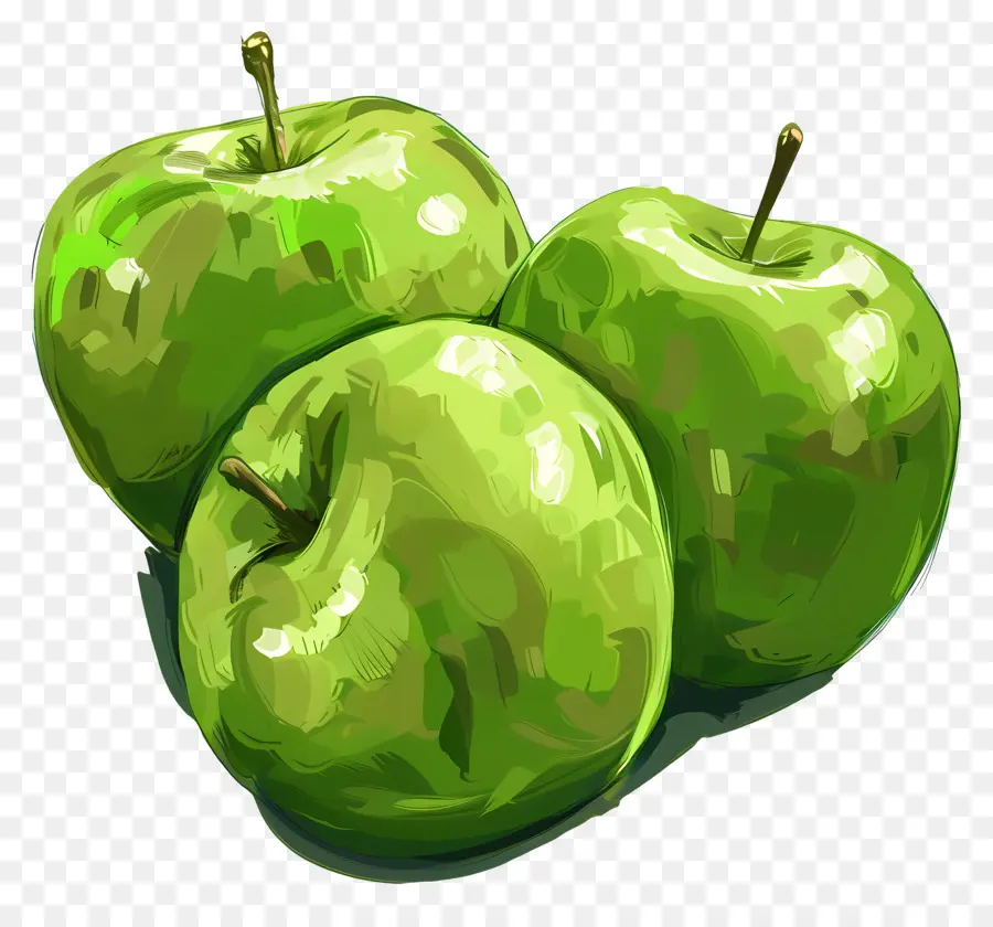 Manzanas Granny Smith，Manzanas Verdes PNG