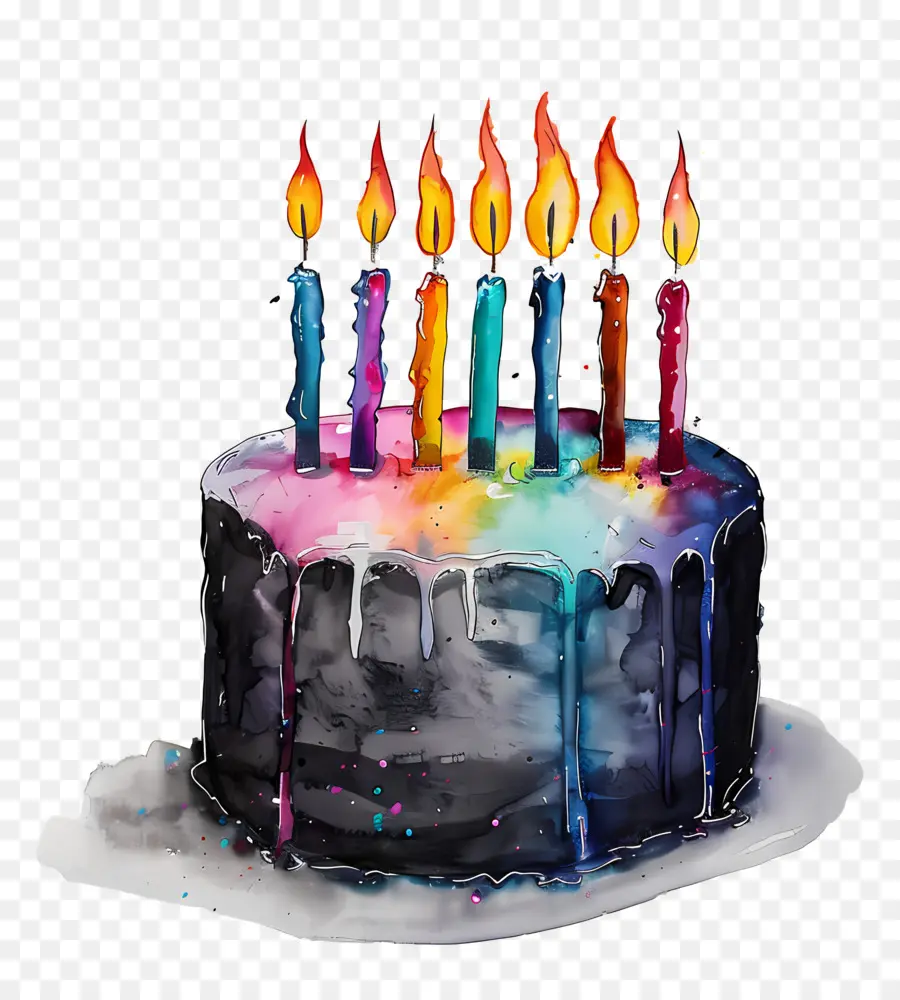 Deseo De Cumpleaños，Pastel De Cumpleaños PNG