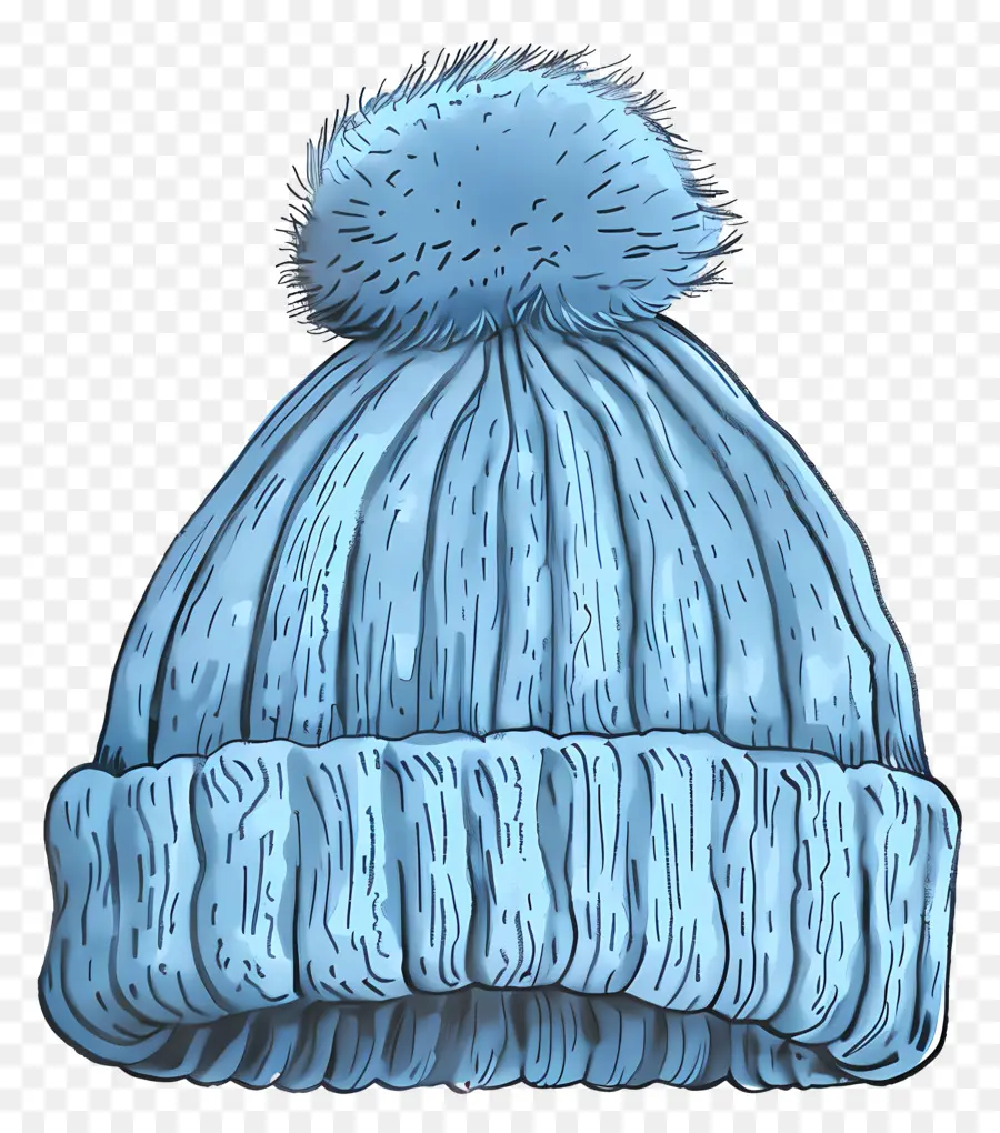 El Gorro Tiene，Sombrero De Punto Azul PNG