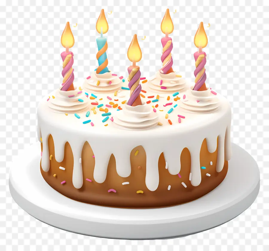 Deseo De Cumpleaños，Pastel De Cumpleaños PNG