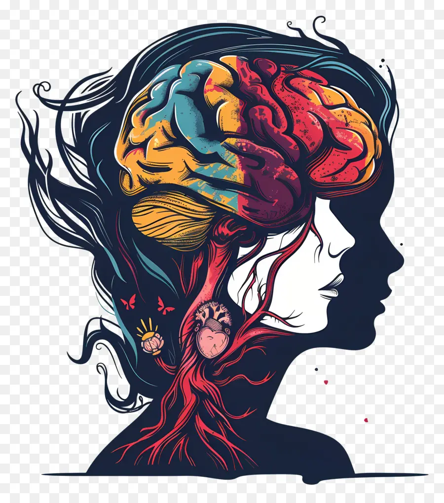 La Salud Mental，Cerebro PNG
