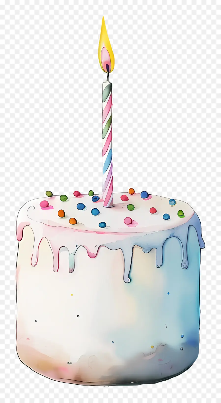 Deseo De Cumpleaños，Pastel De Cumpleaños PNG