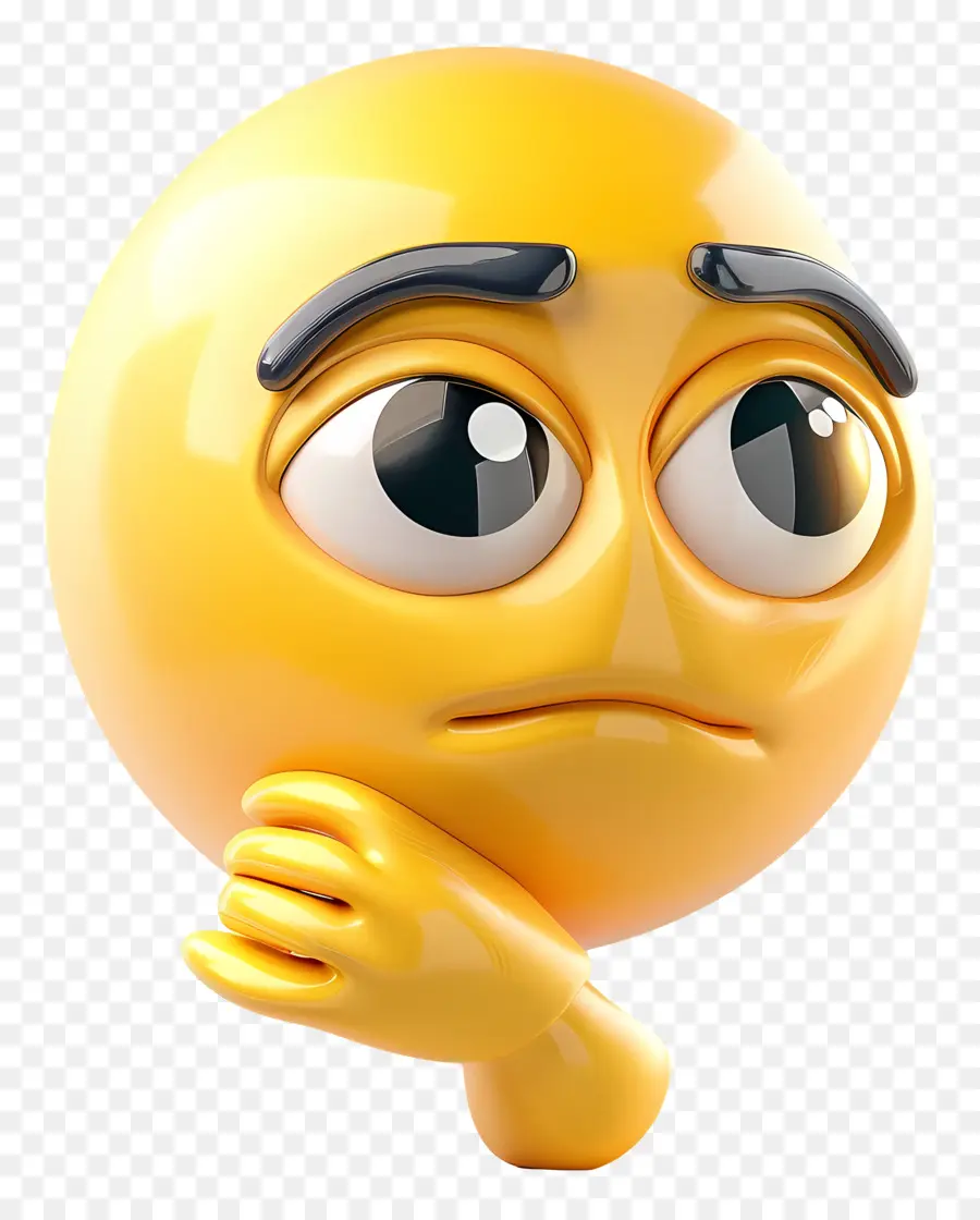 Emoji，Pensativo PNG