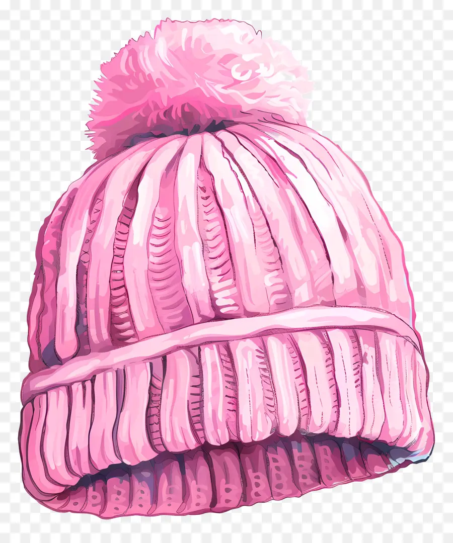 El Gorro Tiene，Sombrero De Punto Rosa PNG