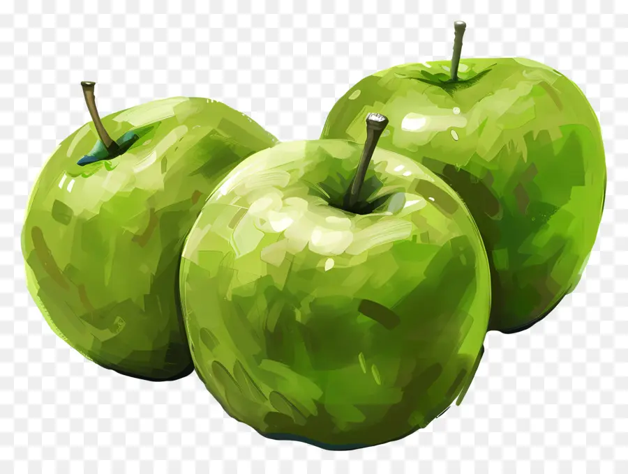 Granny Smith Manzanas，Manzana Verde PNG