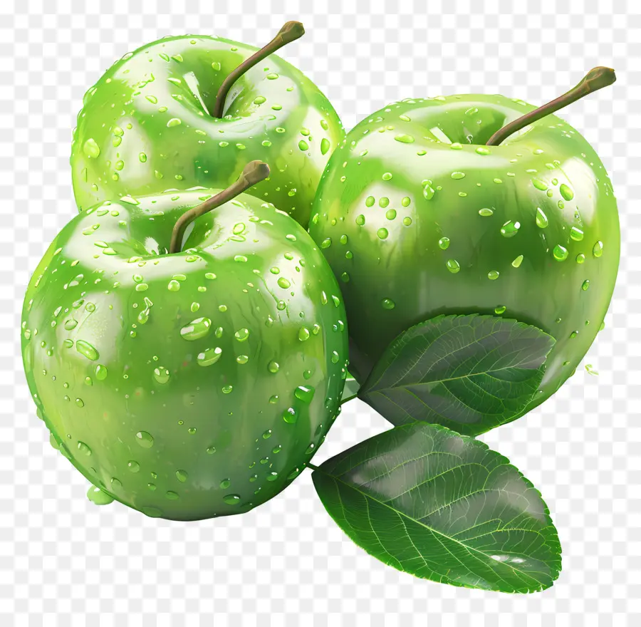 Manzanas Granny Smith，Manzanas Verdes PNG