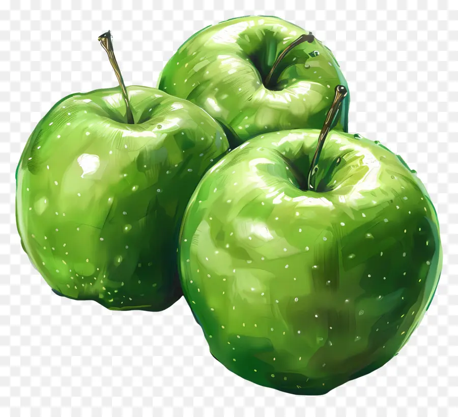 Granny Smith Manzanas，Manzanas Verdes PNG