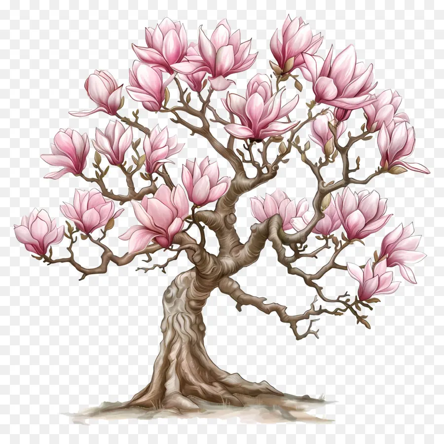 árbol De Magnolia，Árbol De Mango Rosa PNG