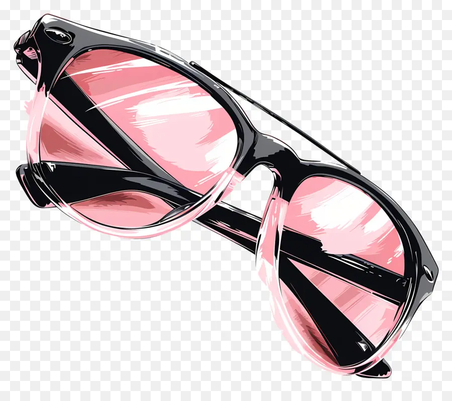 Gafas De Sol，Vasos Negro PNG