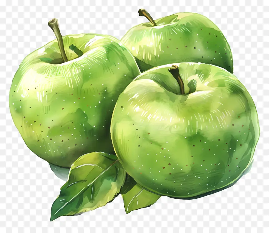 Granny Smith Manzanas，Manzanas Verdes PNG