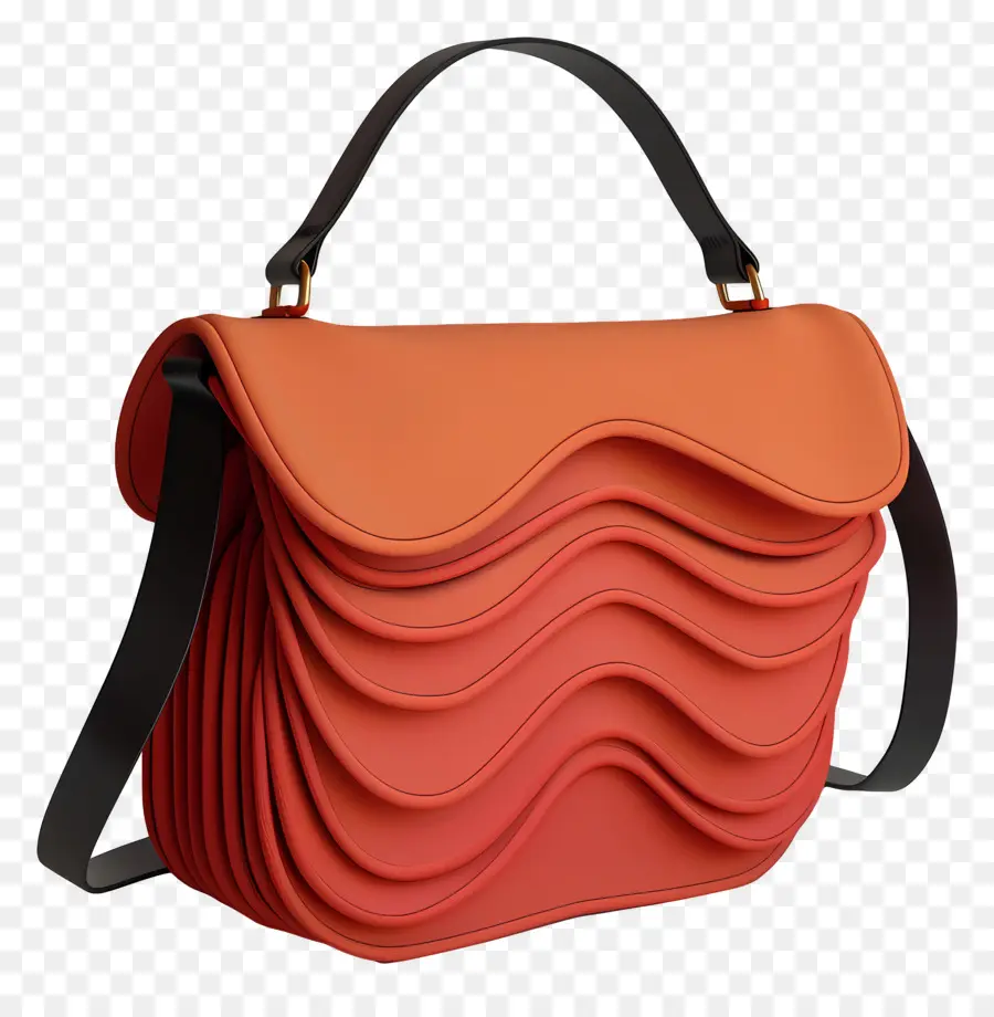 La Solapa De La Bolsa De，Bolso De Cuero Rojo PNG